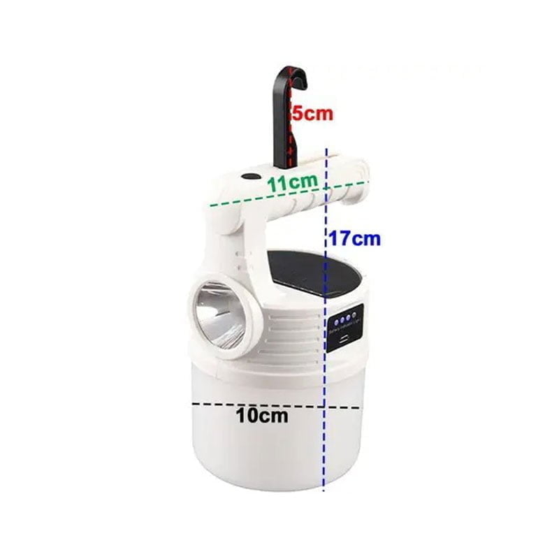 MX-519 Λάμπα και φακός έκτακτης ανάγκης ηλιακής φόρτισης – Solar emergency charging lamp - Image 5