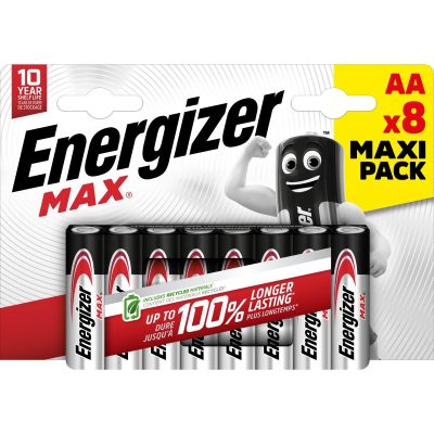 Energizer Max Alkaline AΑ (8 Τμχ)