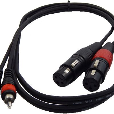 ΚΑΛΩΔΙΟ 2 RCA ΑΡΣΕΝΙΚΑ – 2 XLR ΘΗΛΥΚΑ 1,5m