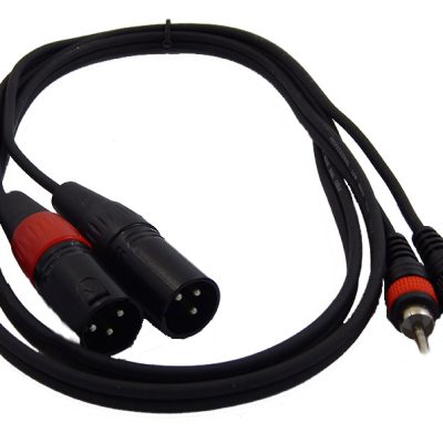 TPC-020 ΚΑΛΩΔΙΟ 2 RCA ΑΡΣΕΝΙΚΑ – 2 XLR ΑΡΣΕΝΙΚΑ 1,5m